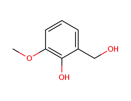 Molecular Structure of 4383-05-5 (2-Hydroxy-3-methoxybenzyl alcohol)