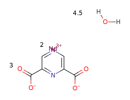 [Nd2(pyrazine-2,6-dicarboxylic acid(-2H))3(H2O)2]*2.5H2O