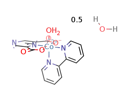 [Co(pyrazine-2,6-dicarboxylic acid(-2H))(2,2'-bipyridine)(H2O)]*0.5H2O