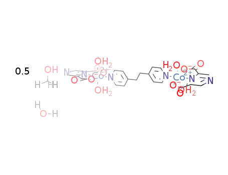 [Co2(pyrazine-2,6-dicarboxylic acid(-2H))2(1,2-bis(4-pyridyl)ethane)(H2O)4]*0.5CH3OH*H2O
