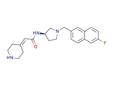 Acetamide,
N-[(3R)-1-[(6-fluoro-2-naphthalenyl)methyl]-3-pyrrolidinyl]-2-(4-piperidin
ylidene)-