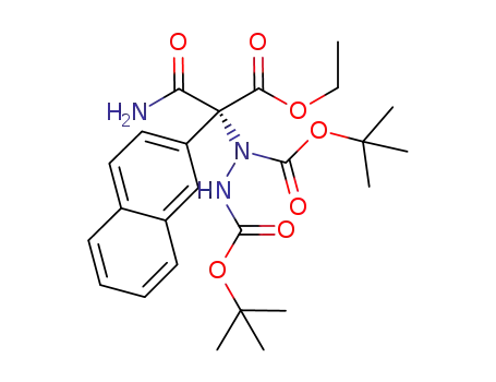 (R)-di-tert-butyl 1-(1-amino-3-ethoxy-2-(naphthalen-2-yl)-1,3-dioxopropan-2-yl)hydrazine-1,2-dicarboxylate