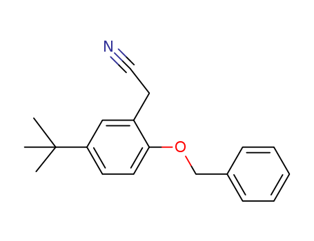 Benzeneacetonitrile, 5-(1,1-diMethylethyl)-2-(phenylMethoxy)-