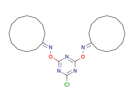 2-chloro-4,6-bis(cyclododecylidene-aminooxy)-1,3,5-triazine