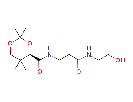 (4R)-N-(3-[(2-hydroxyethyl)amino]-3-oxopropyl)-2,2,5,5-tetramethyl-1,3-dioxane-4-carboxamide