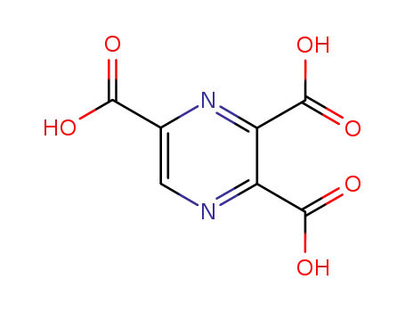 Molecular Structure of 23046-95-9 (Pyrazinetricarboxylic acid)