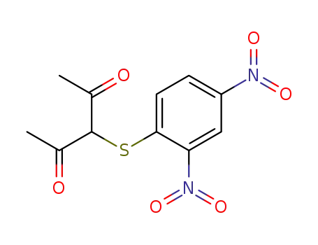Molecular Structure of 25108-45-6 (2,4-Pentanedione, 3-[(2,4-dinitrophenyl)thio]-)