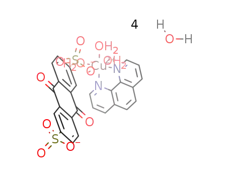 [Cu(anthraquinone-2,6-disulfonate)(1,10-phenanthroline)(H2O)3]*4H2O