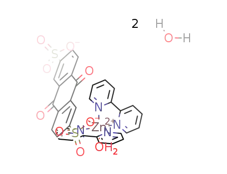[Zn(anthraquinone-2,6-disulfonate)(2,2'-bipyridine)(H2O)]*2H2O