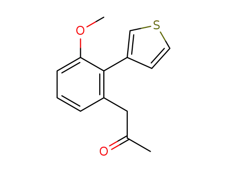 1-[3-methoxy-2-(thiophen-3-yl)phenyl]propan-2-one