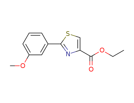 4-Thiazolecarboxylicacid, 2-(3-methoxyphenyl)-, ethyl ester                                                                                                                                             