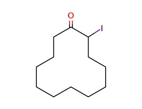 Molecular Structure of 69381-33-5 (Cyclododecanone, 2-iodo-)