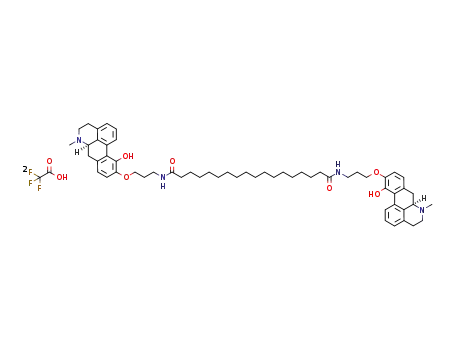 N1,N18-bis(3-(6aR)-(apomorphin-O10-yl)propyl)octadecanediamide ditrifluoroacetate