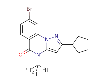 8-bromo-2-cyclopentyl-4-methyl(D3)-4H-pyrazolo[1,5-a]quinazolin-5-one