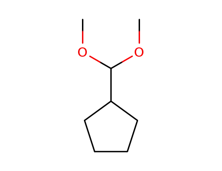 Molecular Structure of 20117-79-7 (Cyclopentane, (dimethoxymethyl)-)