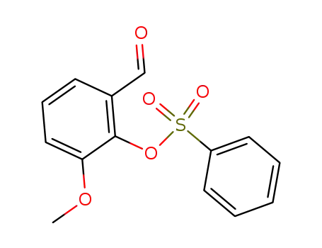 Molecular Structure of 2426-85-9 (2-formyl-6-methoxyphenyl benzenesulfonate)