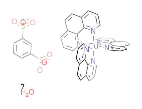 [Cu(1,10-phenanthroline)3](1,3-benzenedisulphonate)*7H2O
