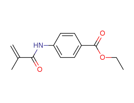 Benzoic acid, 4-[(2-methyl-1-oxo-2-propenyl)amino]-, ethyl ester