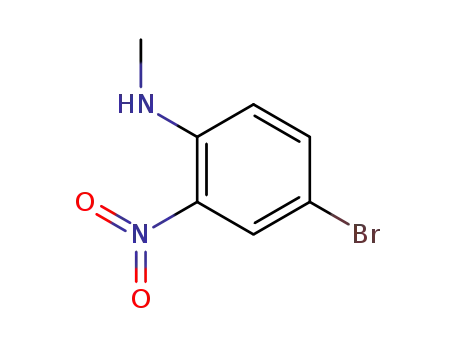 Molecular Structure of 53484-26-7 (4-bromo-N-methyl-2-nitroaniline)