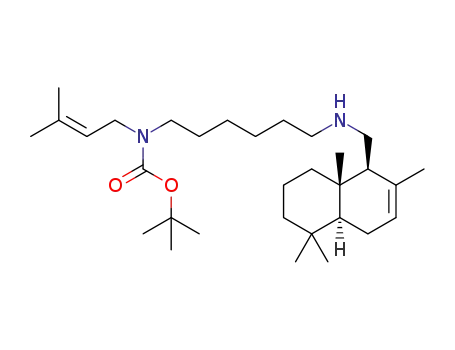 tert-butyl (3-methylbut-2-en-1-yl)(6-((((1S,4aS,8aS)-2,5,5,8a-tetramethyl-1,4,4a,5,6,7,8,8a-octahydronaphthalen-1-yl)methyl)amino)hexyl)carbamate