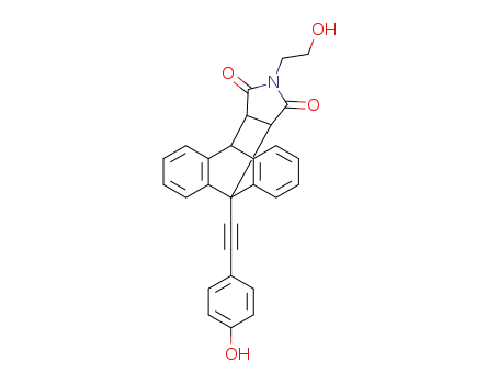 13-(2-hydroxyethyl)-9-((4-hydroxyphenyl)ethynyl)-9,10-dihydro-9,10-[3,4]epipyrroloanthracene-12,14-dione