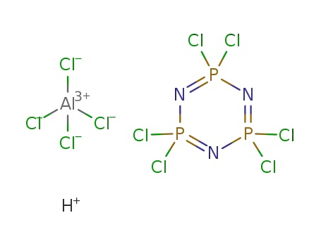 Cl6N3P3*AlCl4(1-)*H(1+)