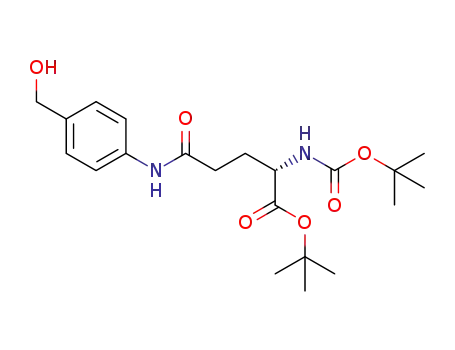 t-butyl (S)-2-((t-butoxycarbonyl)amino)-5-((4-(hydroxymethyl)phenyl)amino)-5-oxopentanoate