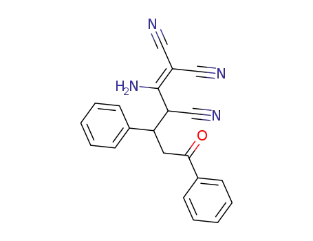 1,3-diphenyl-3-(2-amino-1,1,3-tricyanoallyl)-1-acetone