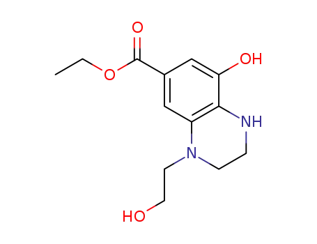 ethyl 8-hydroxy-4-(2-hydroxyethyl)-1,2,3,4-tetrahydroquinoxaline-6-carboxylate