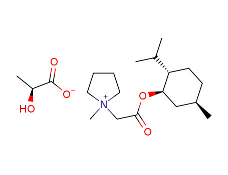 methyl [(1R,2S,5R)-(-)-menthoxyacetyl]pyrrolidinium L-lactate