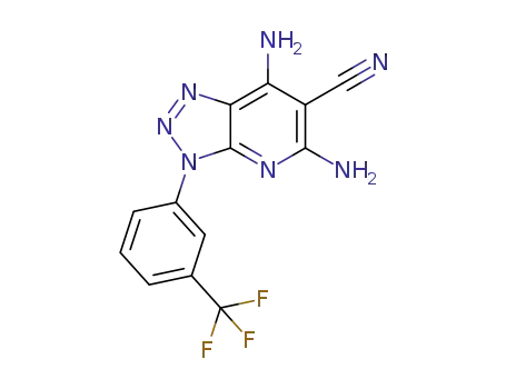 5,7-diamino-3-(3-(trifluoromethyl)phenyl)-3H-[1,2,3]triazolo[4,5-b]pyridine-6-carbonitrile