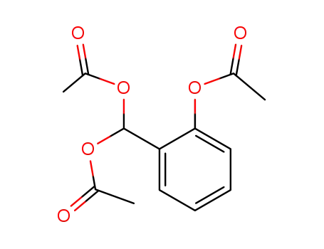 Molecular Structure of 634-20-8 (2-Acetoxyphenylmethanediol diacetate)
