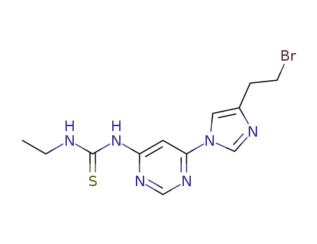 1-(6-(4-(2-bromoethyl)-1H-imidazol-1-yl)pyrimidin-4-yl)-3-ethylthiourea