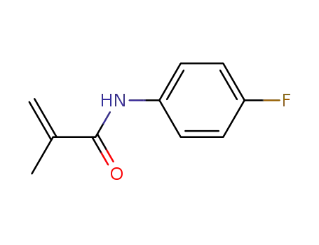 Molecular Structure of 3094-11-9 (2-Propenamide, N-(4-fluorophenyl)-2-methyl-)