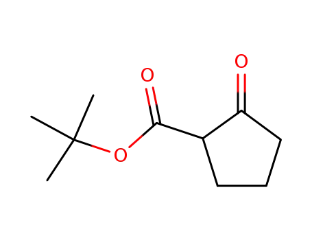 Molecular Structure of 84109-76-2 (Cyclopentanecarboxylic acid, 2-oxo-, 1,1-dimethylethyl ester)