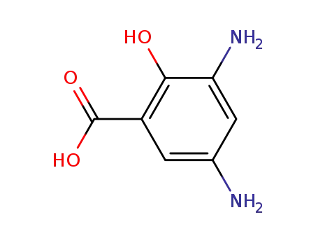 Molecular Structure of 112725-89-0 (3,5-Diaminosalicylic acid)
