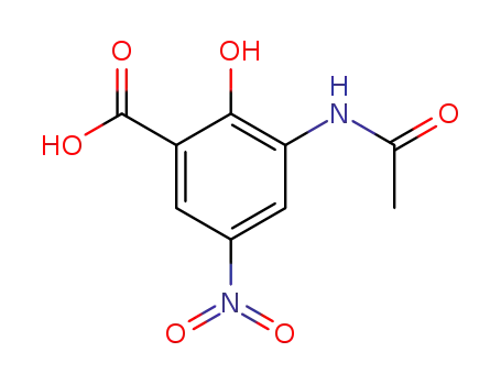 3-acetylamino-2-hydroxy-5-nitro-benzoic acid