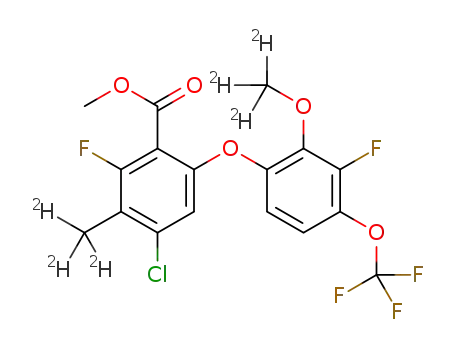 methyl 4-chloro-2-fluoro-6-[3-fluoro-2-(trideuteriomethoxy)-4-(trifluoromethoxy)phenoxy]-3-(trideuteriomethyl)benzoate