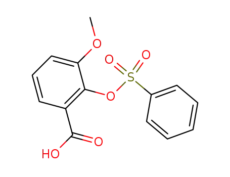 2-benzenesulfonyloxy-3-methoxy-benzoic acid