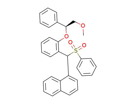 1-[{2-((S)-2-methoxy-1-phenylethoxy)phenyl}(phenylsulfonyl)methyl]naphthalene