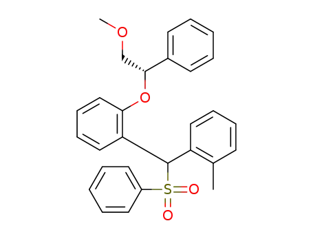1-((S)-2-methoxy-1-phenylethoxy)-2-[(phenylsulfonyl)(o-tolyl)methyl]benzene