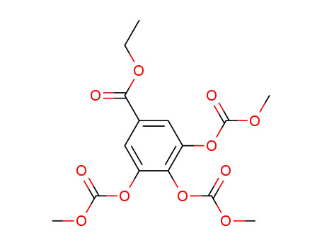 3,4,5-tris-methoxycarbonyloxy-benzoic acid ethyl ester