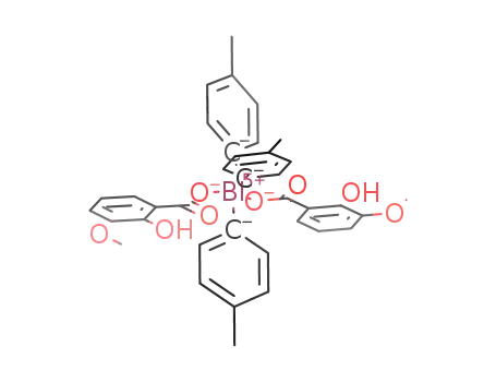 bis(3‐methoxysalicylato)tris(p‐tolyl)bismuth(V)