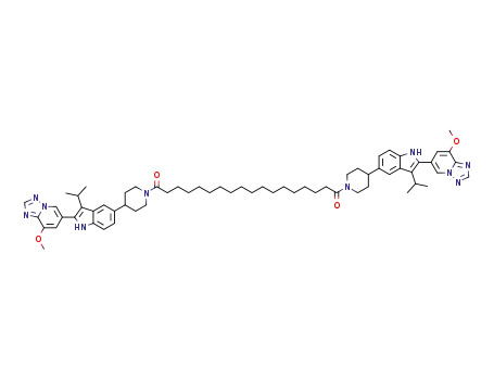 1,18-bis(4-(3-isopropyl-2-(8-methoxy-[1,2,4]triazolo[1,5-a]pyridin-6-yl)-1H-indol-5-yl)piperidin-1-yl)octadecane-1,18-dione