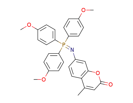 4-methyl-7-((tris(4-methoxyphenyl)-λ5-phosphanylidene)-amino)-2H-chromen-2-one