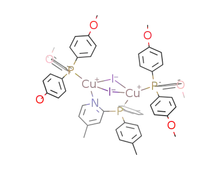 (2-(bis(4-methylphenyl)phosphino)-4-methylpyridin)(tris(4-methoxyphenyl)phosphine)2Cu2I2