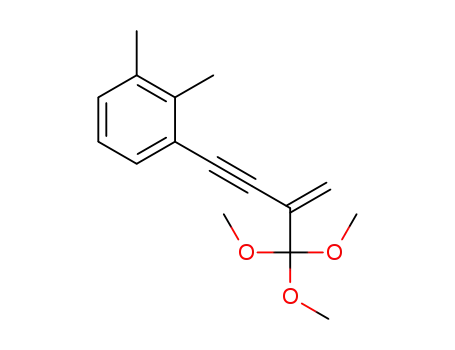 1,2-dimethyl-3-(3-(trimethoxymethyl)but-3-en-1-yn-1-yl)benzene