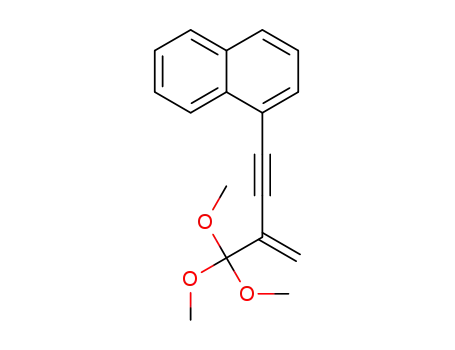 1-(3-(trimethoxymethyl)but-3-en-1-yn-1-yl)naphthalene