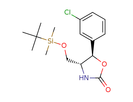(4R,5R)-4-(((tert-butyldimethylsilyl)oxy)methyl)-5-(3-chlorophenyl)oxazolidin-2-one