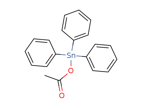 Molecular Structure of 900-95-8 (Acetic acid, triphenylstannyl ester)